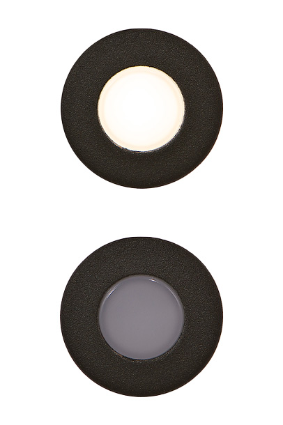 Highpoint, Endurance Recessed Light, Textured Black Lit and not lit