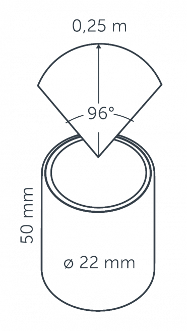 diagram of the Fusion 22 12V lifght light projection