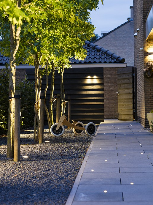 Fusion 22 lights installed on walkway