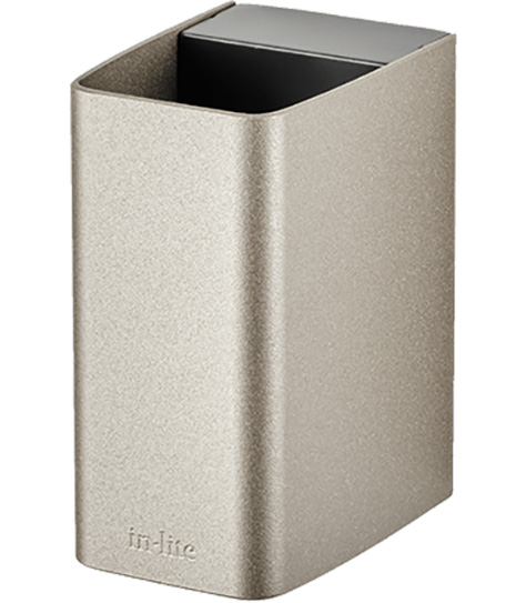 Ace up-down light in Rose Silver