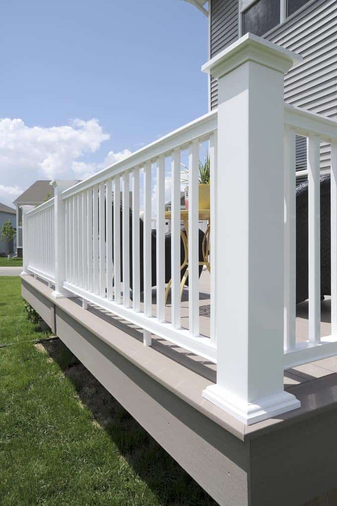 white railing