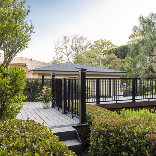 railing on a deck