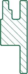 outside corner cross section