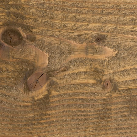 pecan finish cutek sample on rough, Douglas Fir