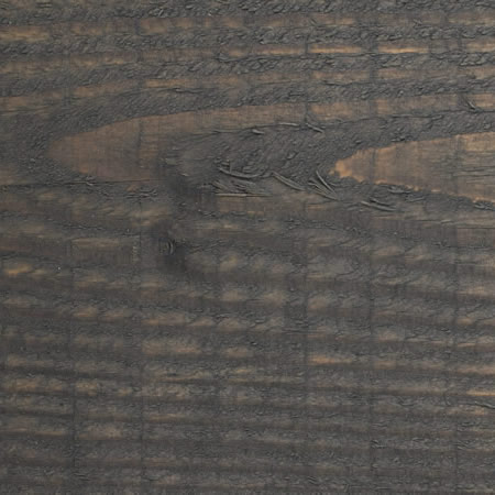 graphite grey finish cutek sample on rough, Douglas Fir