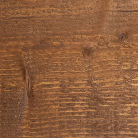 terra cotta finish cutek sample on rough, Douglas Fir