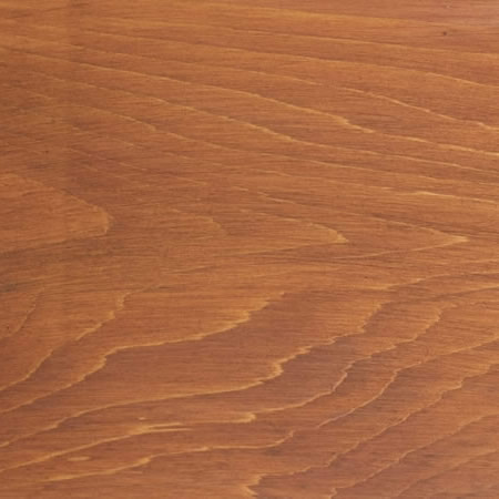 burnt red finish cutek sample on Eastern White Cedar