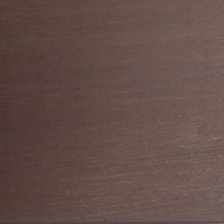 burnt red finish cutek sample on ipe