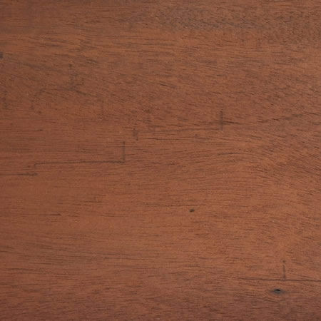 burnt red finish cutek sample on Mahogany