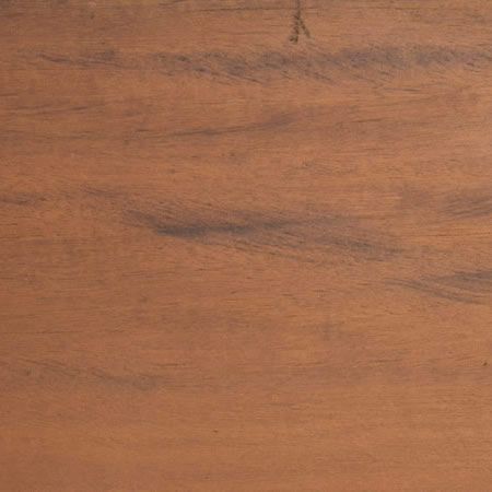 terra cotta finish cutek sample on Mahogany
