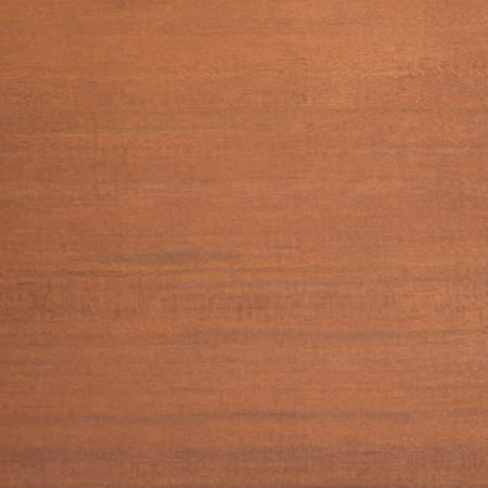 burnt red finish cutek sample on Clear Western Red Cedar