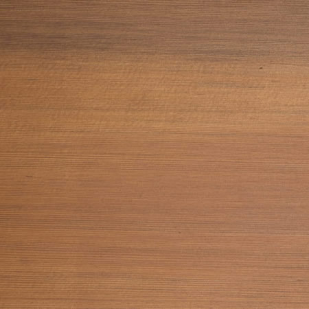 terra cotta finish cutek sample on Clear Western Red Cedar
