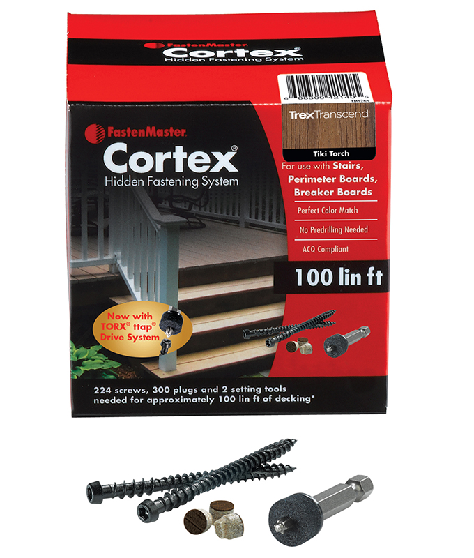 Cortex deck fasteners
