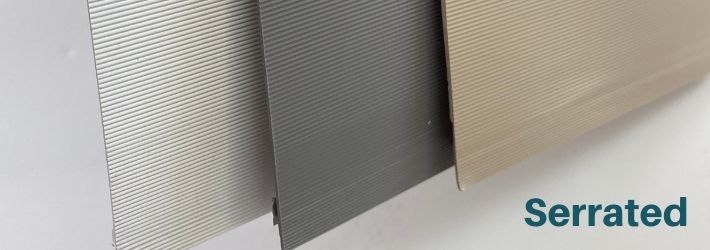 zipup ceiling panel serrated texture example
