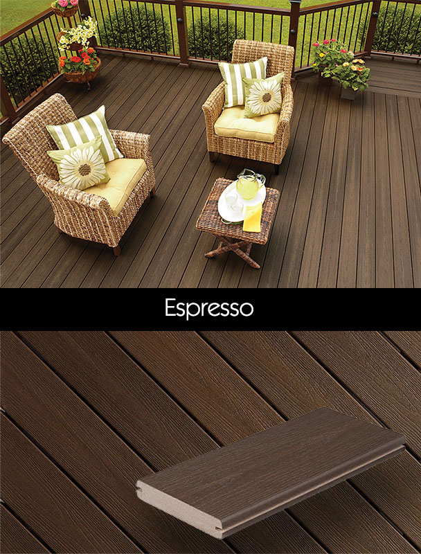 Fiberon Sanctuary deck boards, Espresso