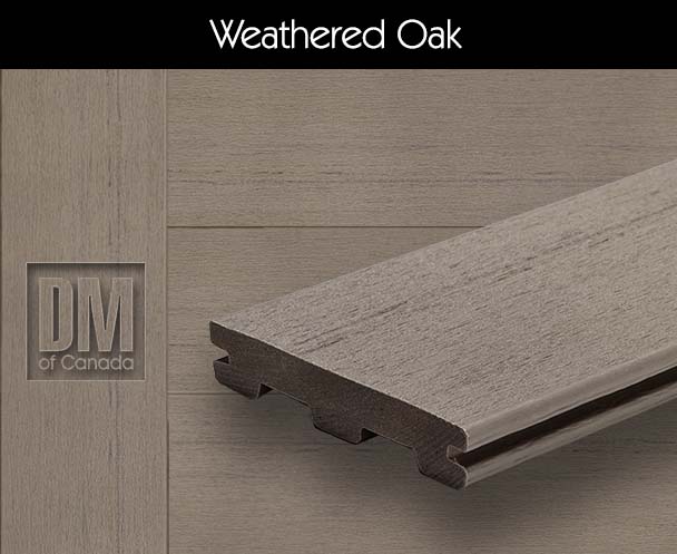 TimberTech New terrain plus collection sample colour Weathered Oak